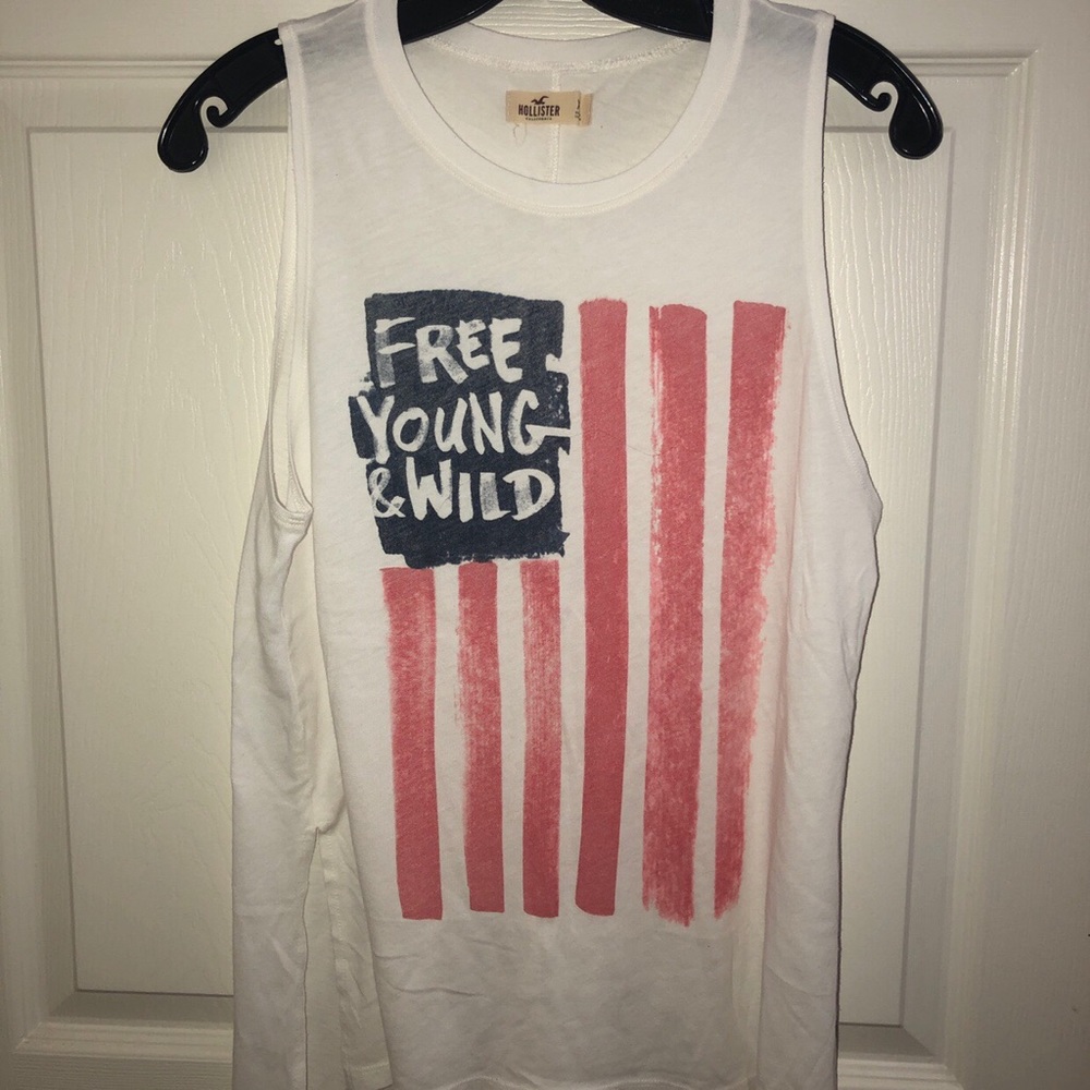 HOLLISTER white muscle tank!